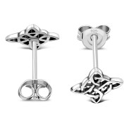 Celtic Sterling Silver Stud Earrings, ep269